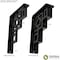 Ekena Millwork Eris Wrought Iron Bracket, (Single center brace), Antiqued Copper 1 1/2"W x 5 1/2"D x 8"H BKTM01X05X08SERACO - alternate 6